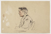 KT 1014
<br/>
Portretstudie
<br/>
<em>Comte, Adolf le (1850 - 1921)</em>